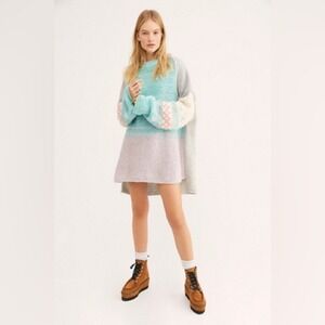 Free People Polar Opposites Sweater Wool Alpaca Size‎ Small